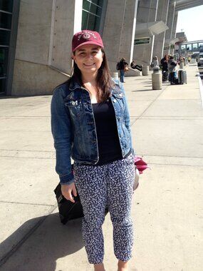 Abercrombie Navy & White Floral High-Waist Jogger Pants